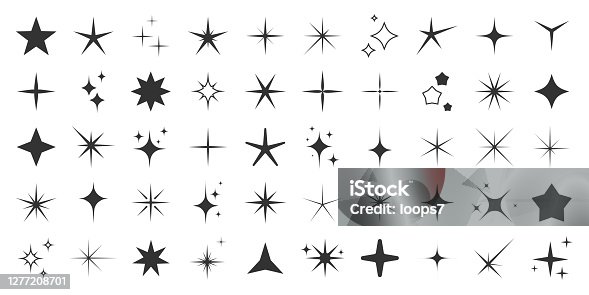 istock Sparkles and Stars - 50 Icon Set Collection 1277208701