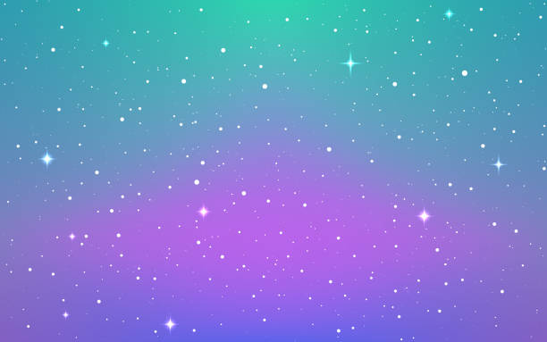 ilustrações, clipart, desenhos animados e ícones de fundo espacial. cosmos roxo macio com estrelas brilhantes. galáxia estrelada colorida. universo infinito brilhante e poeira estelar. via láctea mágica. ilustração vetorial - glitter purple backgrounds shiny