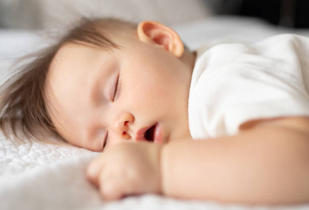 istock Cute little sleeping baby 1277214897