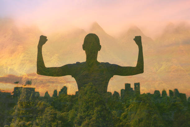 istock Strong woman in the city. 1277215064