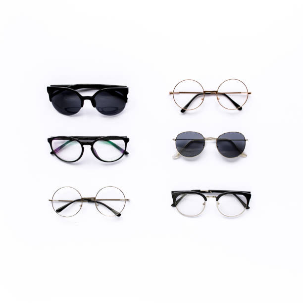 istock Female sunglasses on white background. Flat lay, top view 1277221793