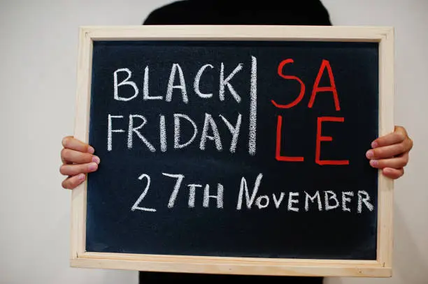 Photo of Black friday concept.