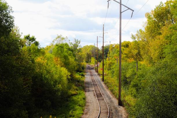 istock View of train tracks from above 1277225337