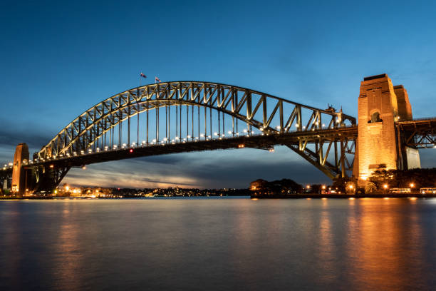 istock Sydney Harbour Bridge long exposure at sunset 1277227393