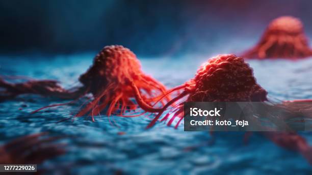 Cancer Cells Vis Stock Photo - Download Image Now - Cancer Cell, Cancer - Illness, Tumor