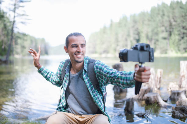 istock Backpacker Photographic Nature And Vlogging. 1277238353