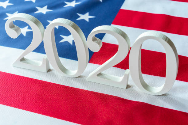 istock USA flag and 2020 1277238610