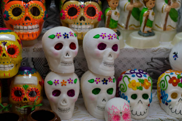 istock Sugar skulls, day of the dead, Mexican traditions. 1277239721