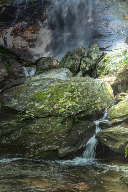 istock Waterfall in nature with focus on the foreground 1277239798