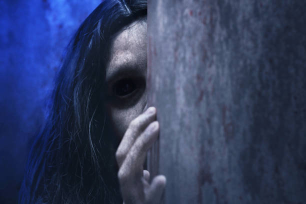 istock Scary ghost woman, halloween theme 1277242657