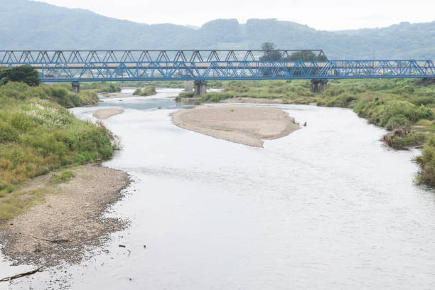View of Chikuma River from Shinonoi Bridge