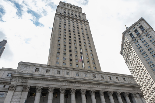 The view of the United state’s courthouse