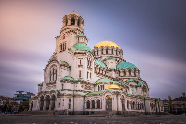 istock St. Alexander Nevsky Cathedral at sunrise – Sofia, Bulgaria 1277258144