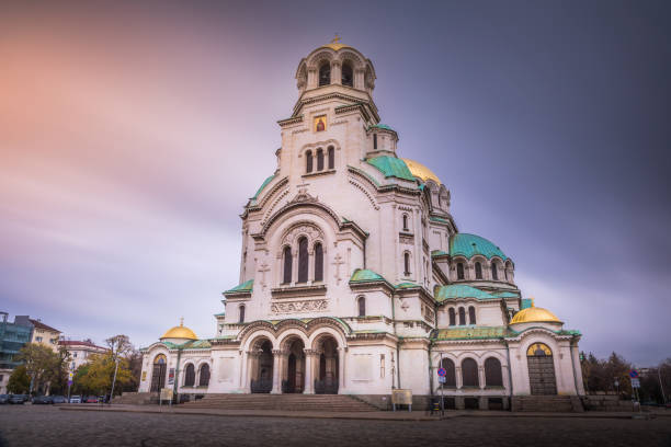 istock St. Alexander Nevsky Cathedral at sunrise – Sofia, Bulgaria 1277259585