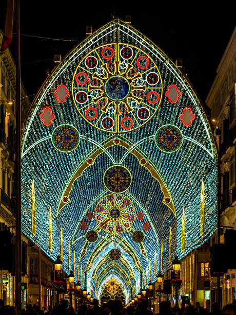 istock christmas ornaments at calle larios. 1277260955
