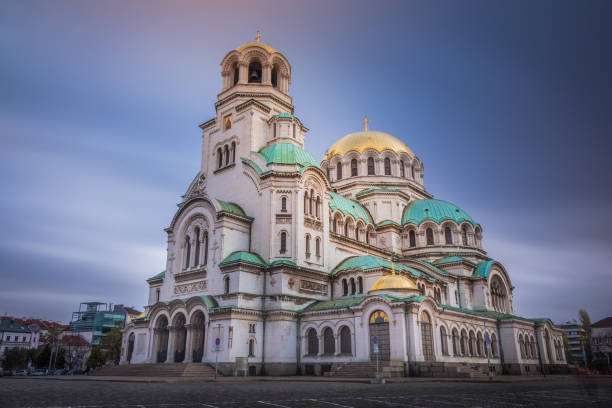 istock St. Alexander Nevsky Cathedral at sunrise – Sofia, Bulgaria 1277262983