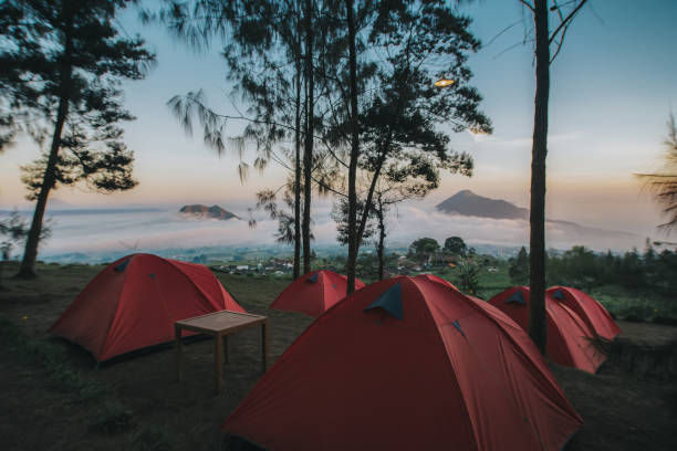 istock Build tents in Mount Merbabu 1277264560