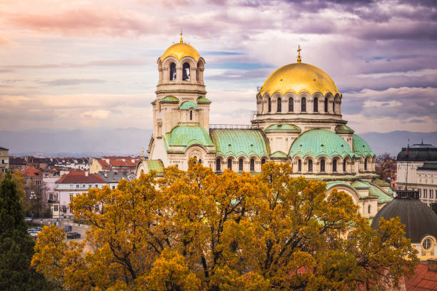 istock St. Alexander Nevsky Cathedral at sunset – Sofia, Bulgaria 1277264668
