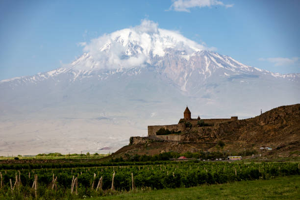 istock Khor Virap monastery seen with Mt Ararat 1277265535