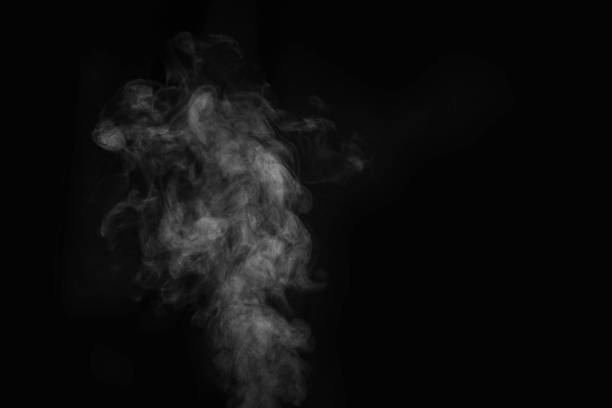 istock Figured smoke on a dark background. Abstract background, design element, for overlay on pictures 1277268966