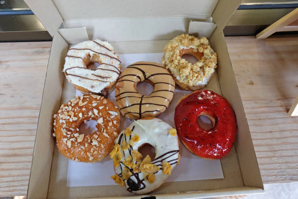 istock Close up assorted flavor of Donuts 1277273408