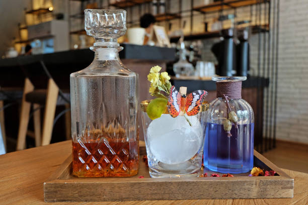 istock Iced butterfly pea flower tea and mocktail 1277273410