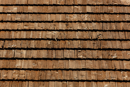 traditional wooden roof of the house, 14th century