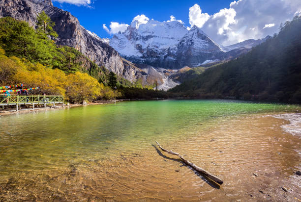 istock lake in front of snow mountain 1277278256