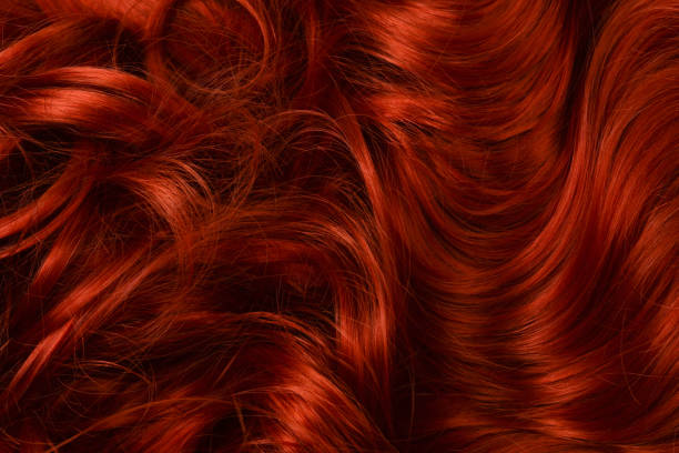istock Red hair background. Curly red hair. 1277280827