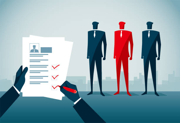 Job Interview commercial illustrator businessman standout stock illustrations