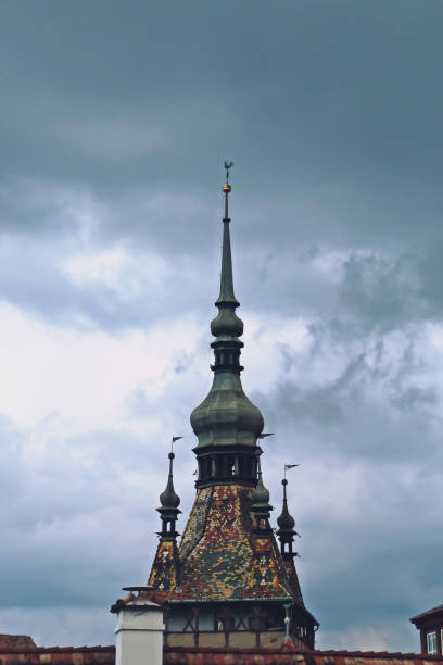 istock The Sighisoara clock tower in Romania. 1277282075