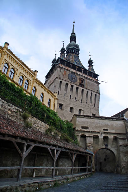 istock The Sighisoara clock tower in Romania. 1277282079