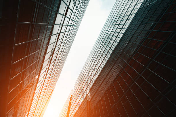 istock Low angle view of skyscrapers in city 1277286473