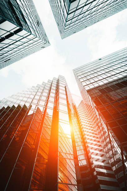 istock Low angle view of skyscrapers in city 1277286500