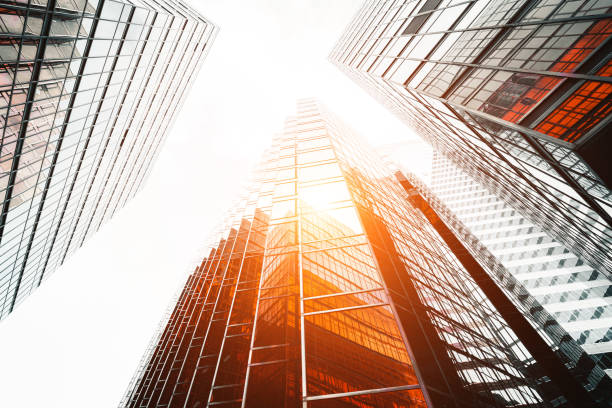 istock Low angle view of skyscrapers in city 1277286519