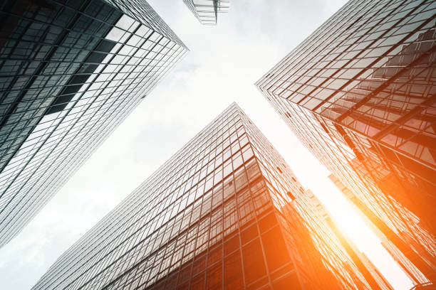 istock Low angle view of skyscrapers in city 1277286533