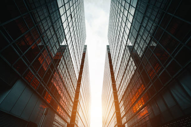 istock Low angle view of skyscrapers in city 1277286540