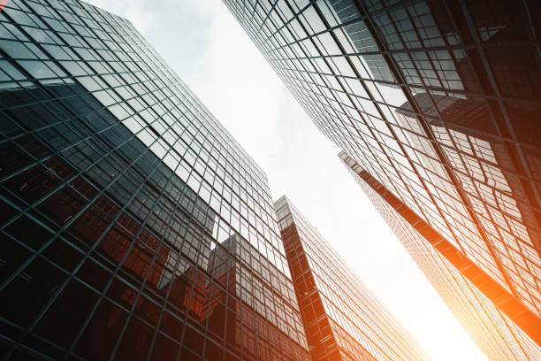 istock Low angle view of skyscrapers in city 1277286550