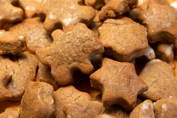 istock Christmas cookies with spices and sugar icing. 1277287037