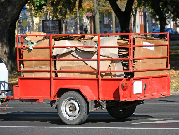 istock Small trailer full of paper boxes 1277288751