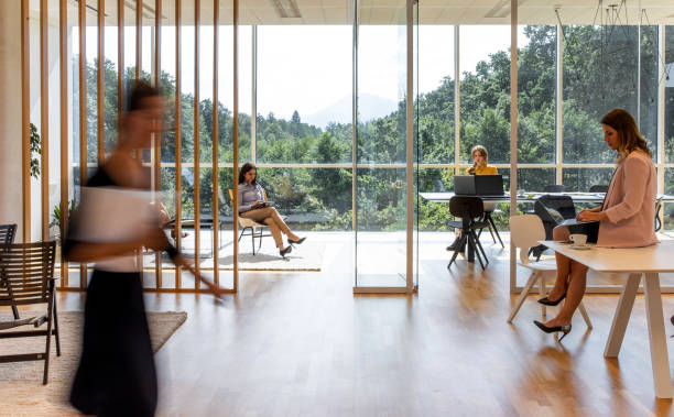 istock Business women working in a modern office 1277288759