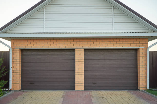 istock Garage and double gates for two cars 1277291494