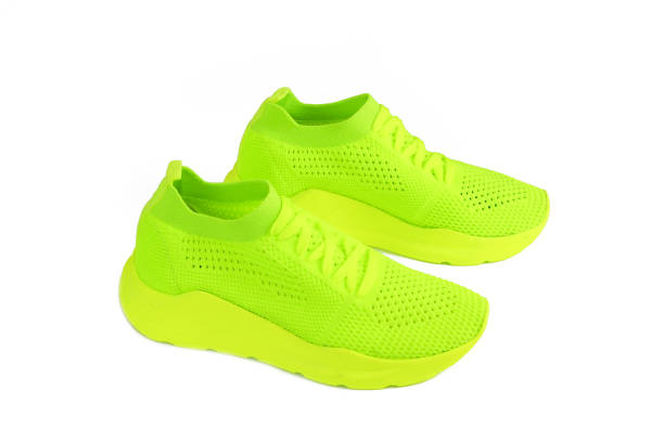 istock sports green sneakers with a laces 1277291877