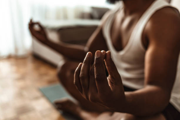 istock First thing in the morning for him is yoga 1277294885