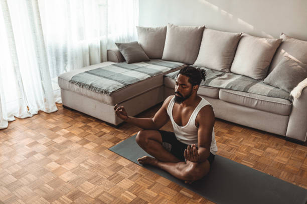 istock Meditating has made him a much calmer person 1277295110