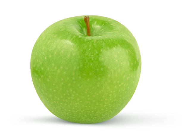 istock Perfect fresh green apple isolated on white background 1277296319