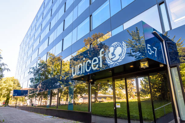 Headquarters of the Regional Office of the UNICEF in Geneva, Switzerland. Geneva, Switzerland - September 3, 2020: Headquarters of the Regional Office for Europe and Central Asia of the UNICEF, a UN agency created in 1946 to improve children's condition worldwide. unicef photos stock pictures, royalty-free photos & images