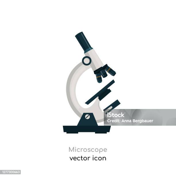 Microscope Vector Graph Microscope Vector Image Stock Illustration - Download Image Now ...