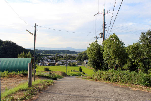 istock Housing complex in a village and paddy field in Asuka 1277304298