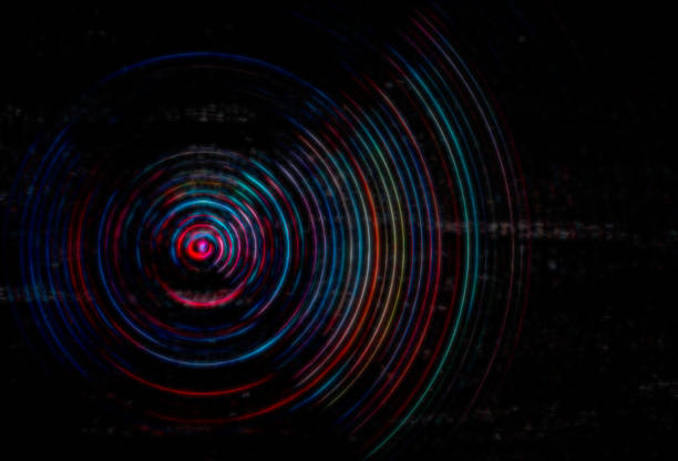 istock Colorful whirlwind. Graphic digital abstract background 1277304493